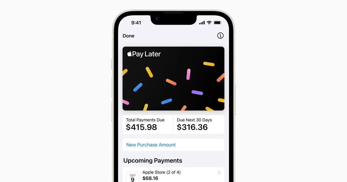 Apple Pay Later launches a buy now, pay later feature