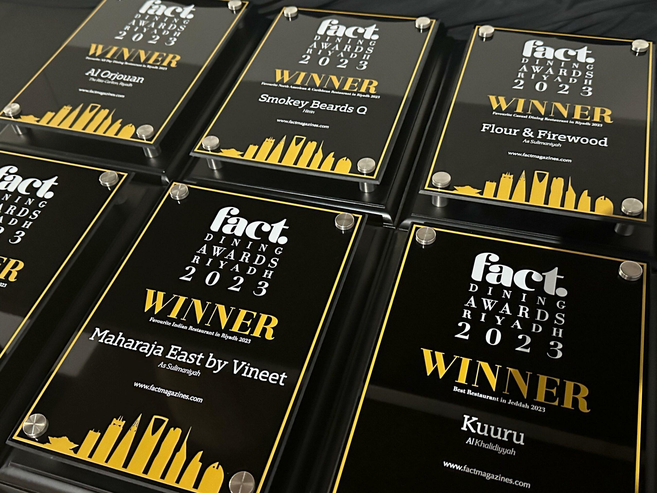 FACT Dining Awards Riyadh 2023: The Winners