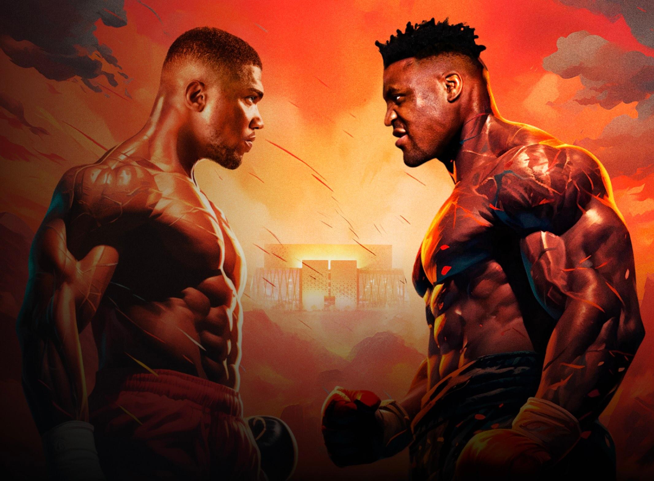 Boxers Anthony Joshua and Francis Ngannou will fight in Riyadh this weekend-image